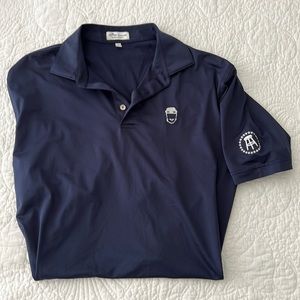 Peter Miller size Large navy blue polo/golf shirt
